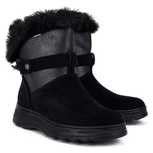 Geox Waterproof, Fur lined boot, black, Size 39